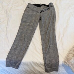 Express Black and Gray Plaid Dress Pants